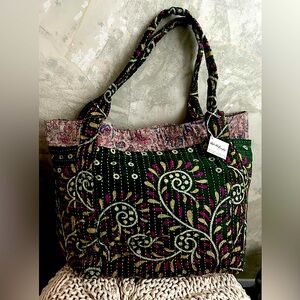 Kantha Carry-All Bag by Worldfinds